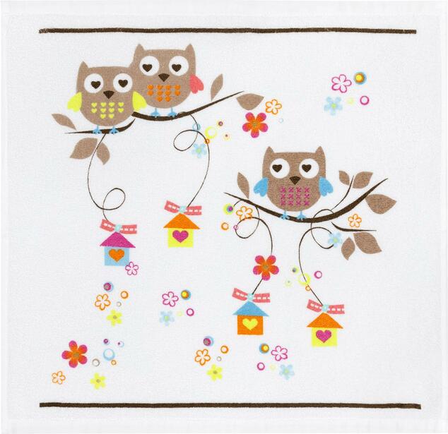 pucites 1 HALF LINEN TOWEL 50*70CM "3 OWLS" - Image 1