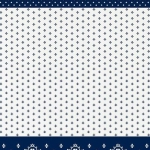 HALF LINEN TOWEL 50*70CM "BLUE WHITE"