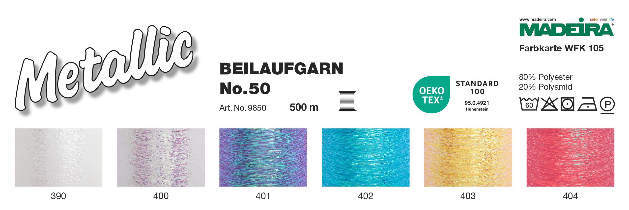Layout 1 MADEIRA METALLIC ACCOMPANYING THREADS 50 9850 - Image 1