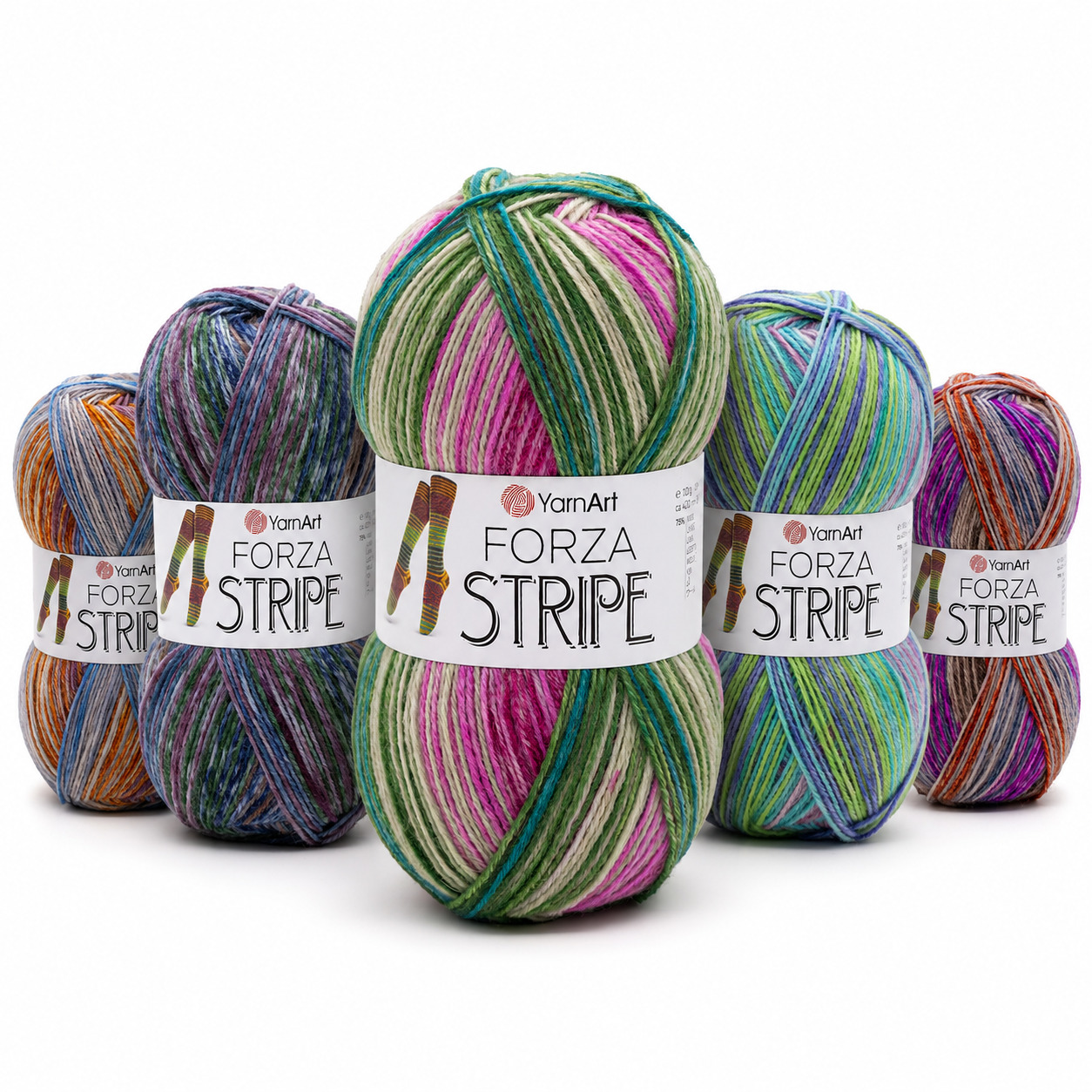 YARNART FORZA STRIPE 2 YARNART FORZA STRIPE - Image 1