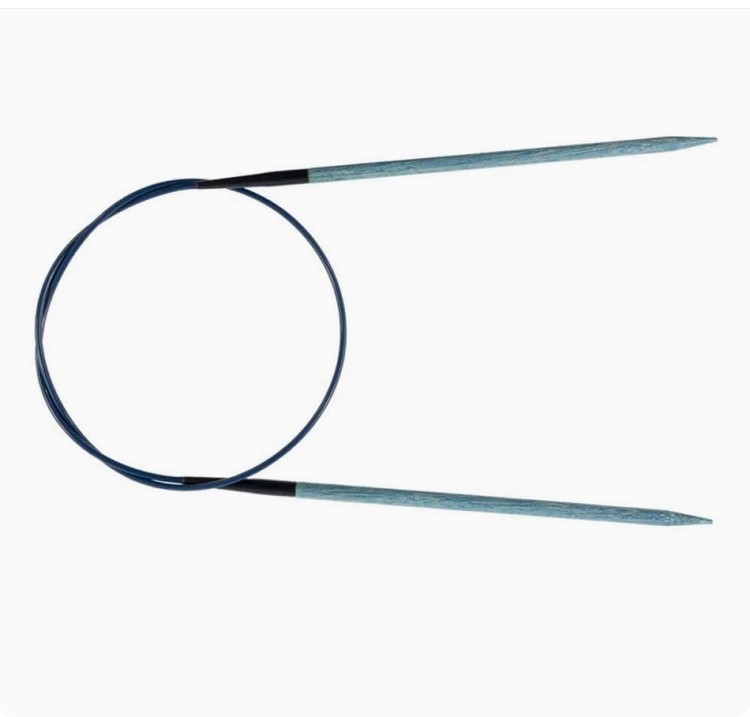 lykke-indigo-circular-knitting-needles-80cm-birch-wood LYKKE Indigo circular knitting needles 80cm made from laminated birch wood with memory-free blue cable