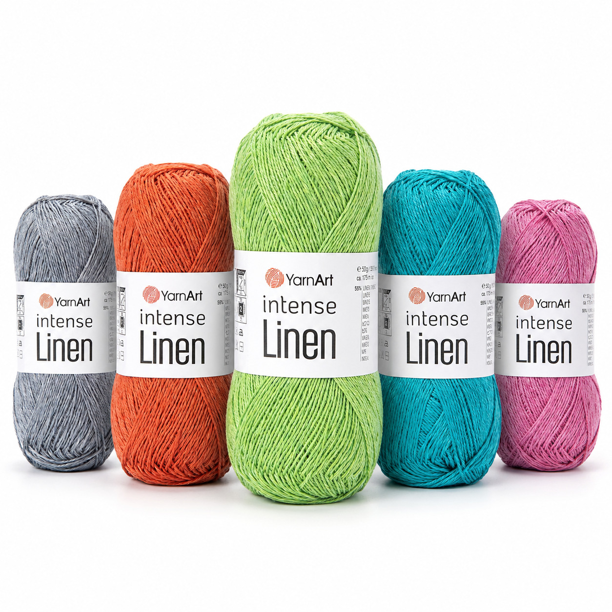 YARNART INTENSE LINEN 2 YARNART INTENSE LINEN - breathable linen blend for summer - Image 1