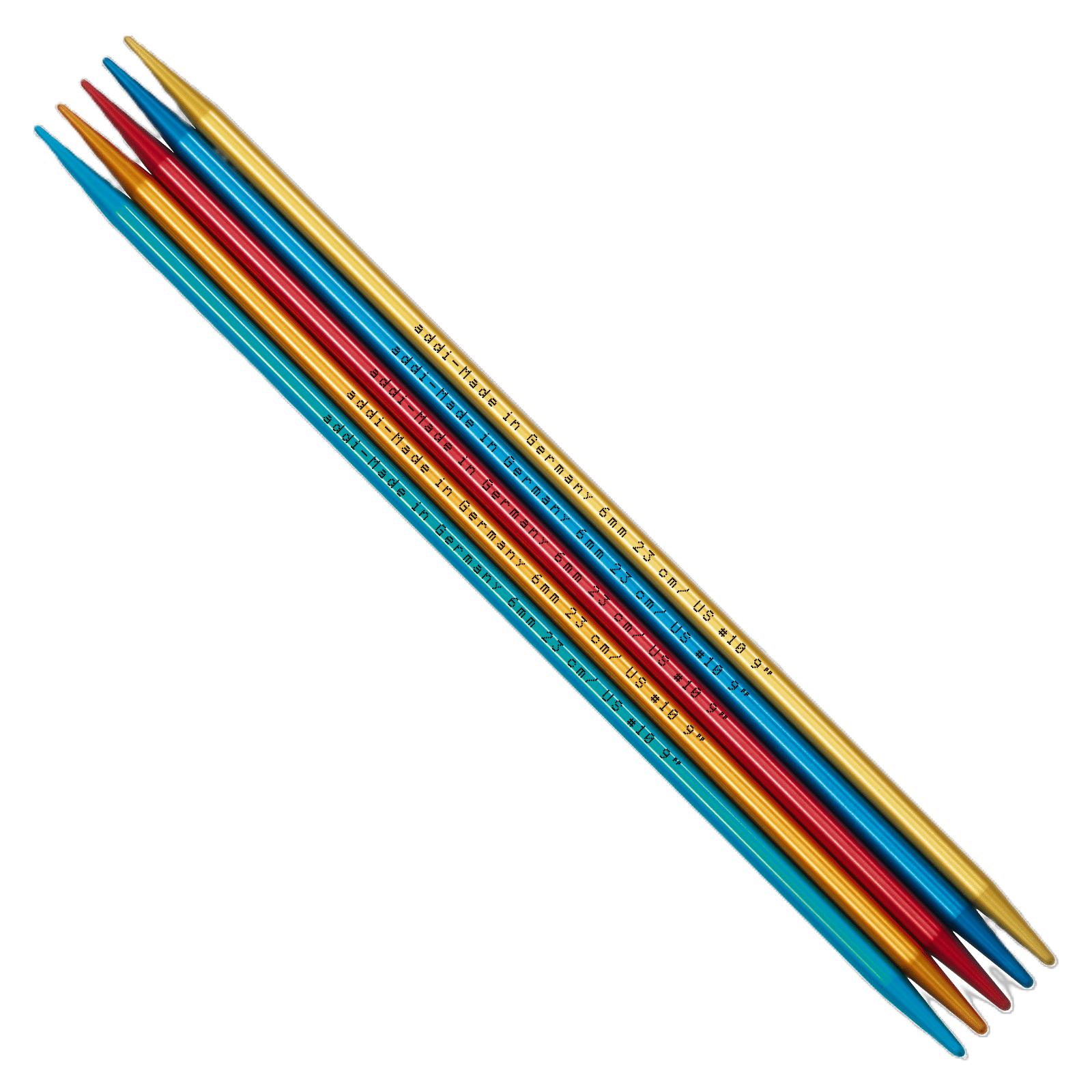 204-2_addiColibri ADDI Colibri colorful aluminium double pointed knitting needles 20 cm
