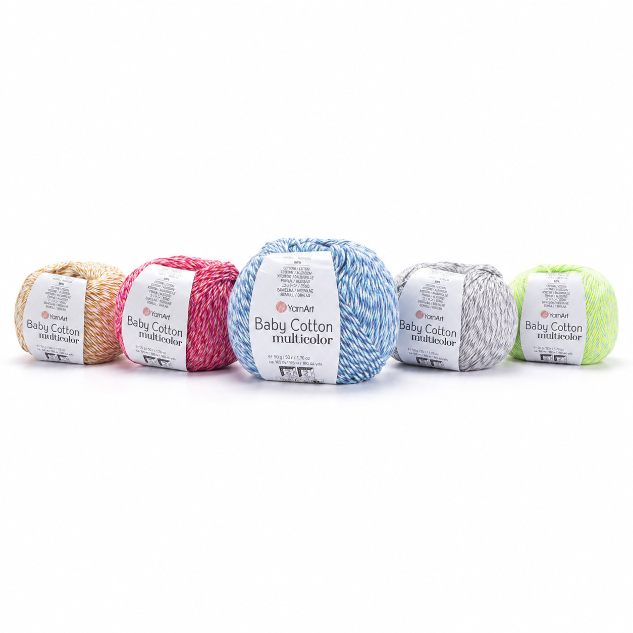 YARNART BABY COTTON MULTICOLOR 2 YARNART BABY COTTON MULTICOLOR - Image 1