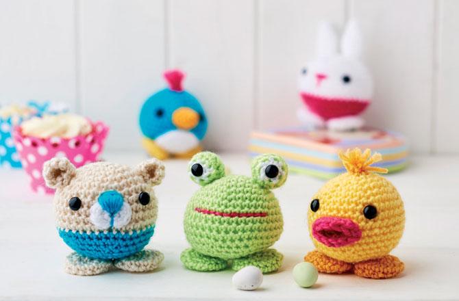 Cute amigurumi animals, crochet amigurumi made from jeans yarn 