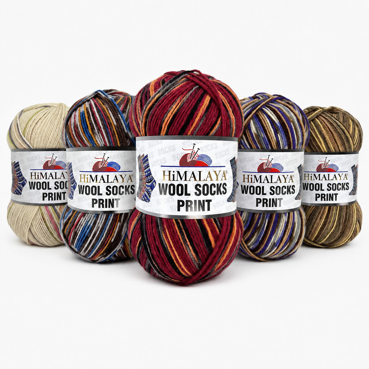 HIMALAYA SOCK YARN WOOL SOCKS PRINT HIMALAYA WOOL SOCKS PRINT - Image 1