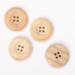DROPS WOOD BEECH BUTTON 25MM 502