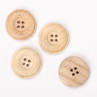 DROPS WOOD BEECH BUTTON 25MM 502