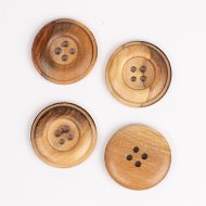 DROPS OLIVE WOOD BUTTON 25MM 512 - Image 2