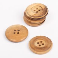 DROPS OLIVE WOOD BUTTON 25MM 512 - Image 3